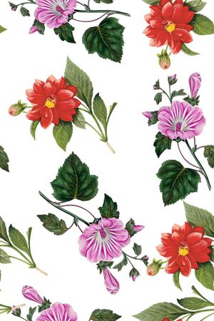 复古怀旧印花华亿平台图片