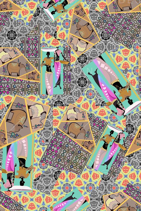 异域风印花华亿平台图片