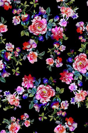 黑底印花华亿平台图片