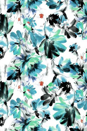 时尚大胆印花华亿平台图片