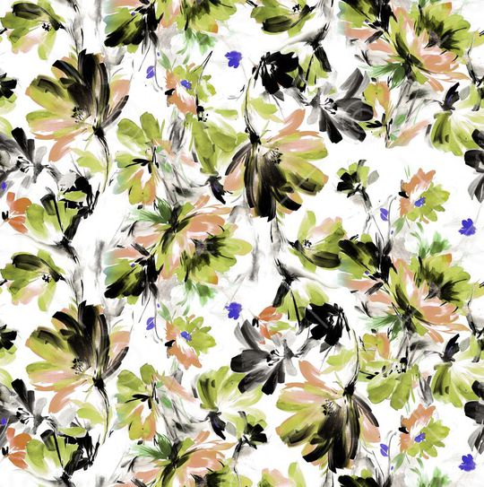 时尚大胆印花华亿平台图片