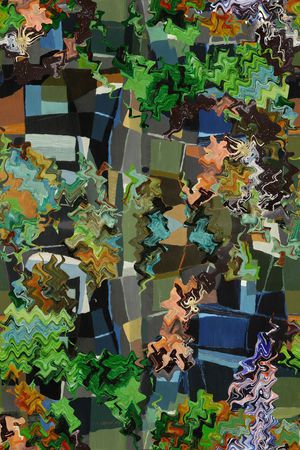 扭曲印花华亿平台图片