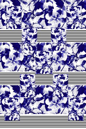 黑白印花华亿平台图片