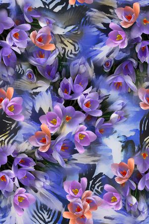 斑马纹印花华亿平台图片