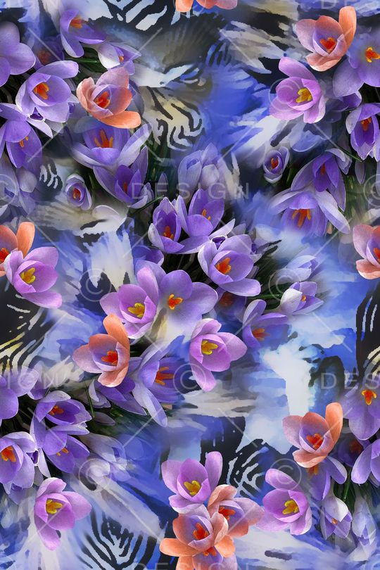 斑马纹印花华亿平台图片