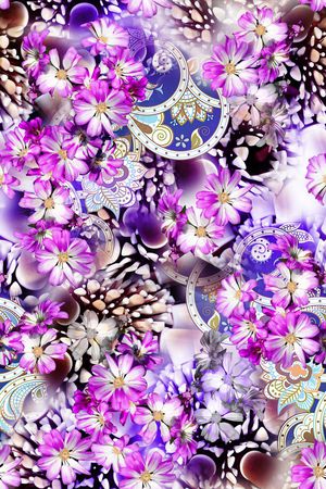 缤纷绚丽印花华亿平台图片