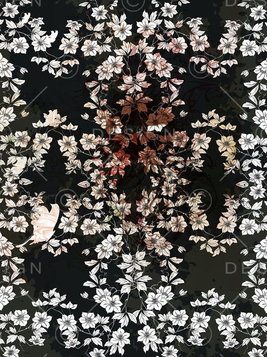 白碎花女装裙子清雅调印花华亿平台图片