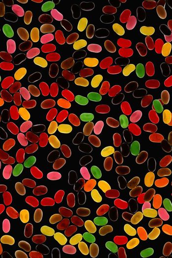 438834-五彩小波点  五彩豆  不规则波点