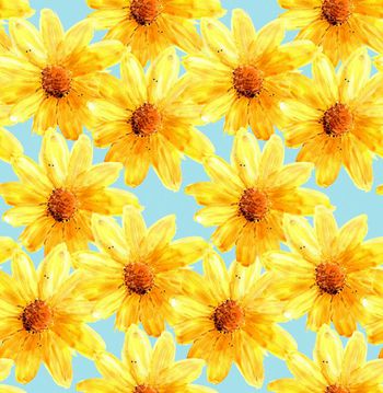 438847-时尚大牌水彩手绘抽象大菊花.