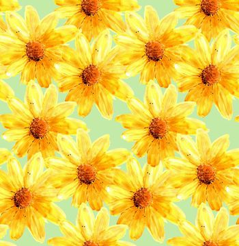 438849-时尚大牌水彩手绘抽象大菊花.