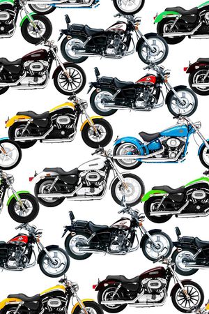 哈雷摩托印花华亿平台图片