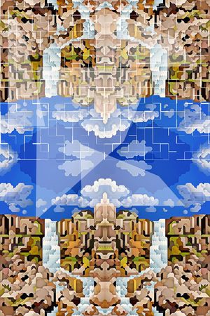 抽象印花华亿平台图片