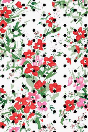 长裙花印花华亿平台图片