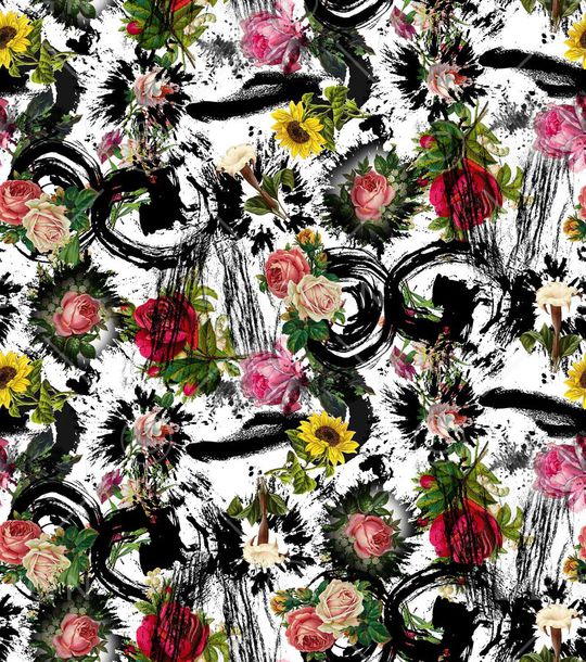 笔触印花华亿平台图片