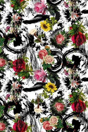 笔触印花华亿平台图片