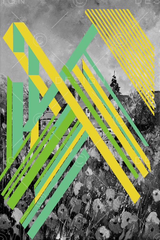 线条印花华亿平台图片