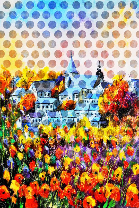 抽象印花华亿平台图片