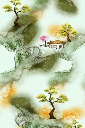 定位 抽象印花华亿平台图片