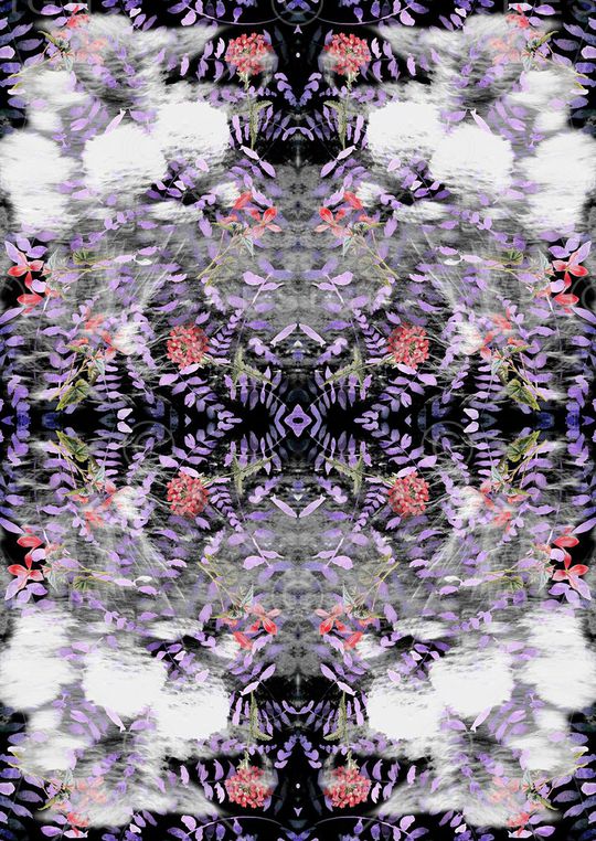 抽象花印花华亿平台图片