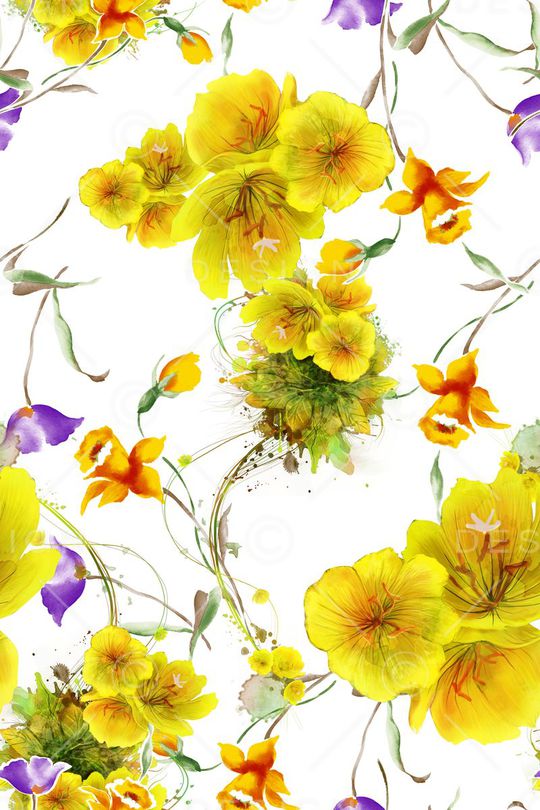 小清新印花华亿平台图片