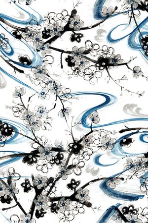 梅花印花华亿平台图片