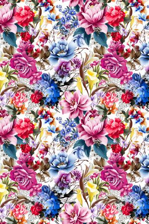 花卉印花华亿平台图片