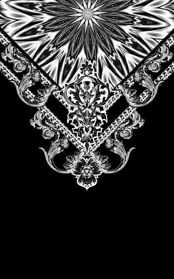 439259-欧式宫廷风文艺复兴中世纪黑白装饰花