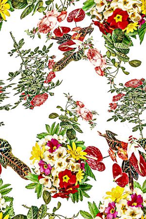 花卉印花华亿平台图片