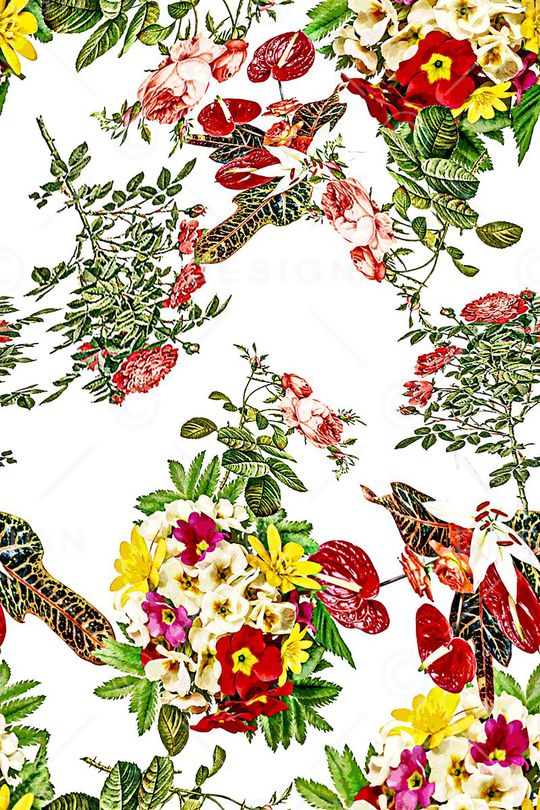 花卉印花华亿平台图片