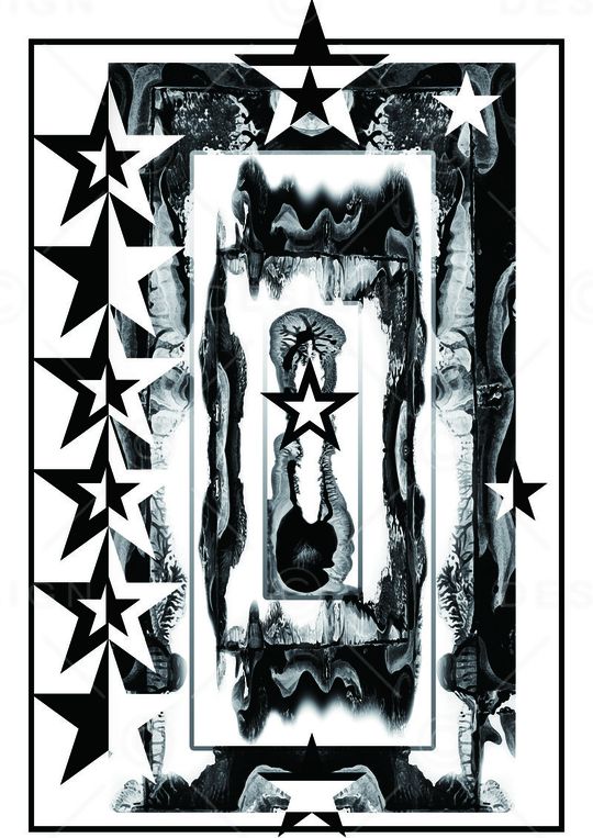 黑白印花华亿平台图片