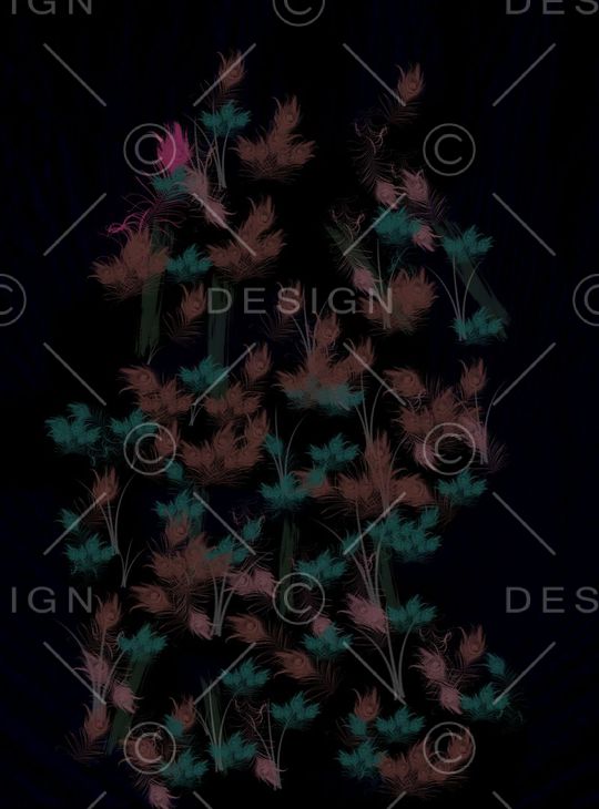 妮可米勒大牌走秀千根羽黑暗森林色调印花华亿平台图片