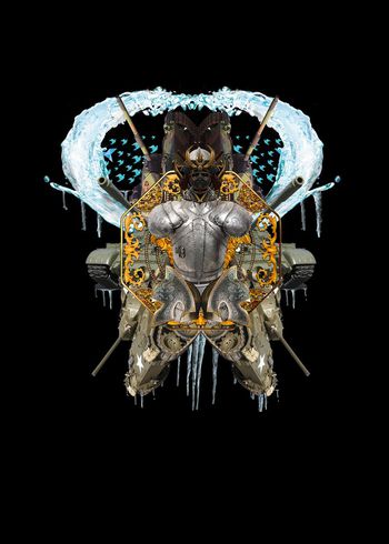 439412-	立体3D时尚创意定位坦克武士冰雪