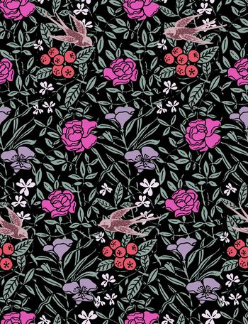 439424-春天花会开 燕子自由翔