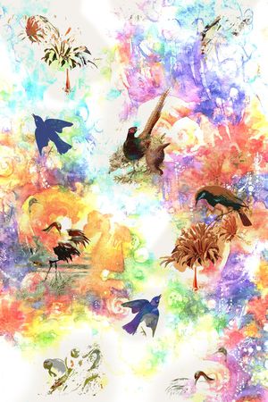 手绘印花华亿平台图片