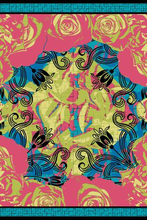 抽象印花华亿平台图片