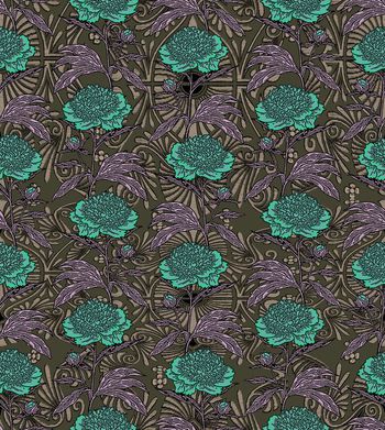 439448-复古花卉 刺绣底纹