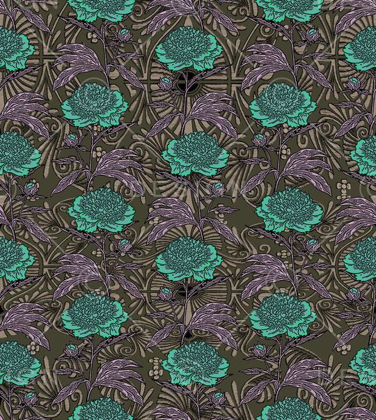 复古印花华亿平台图片