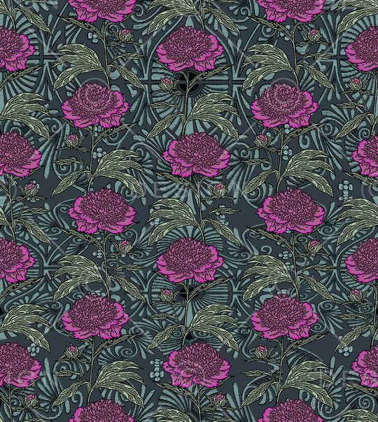 复古印花华亿平台图片