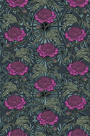 复古印花华亿平台图片