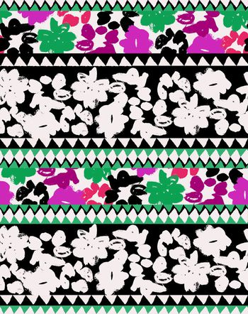 439456-几何 抽象花卉