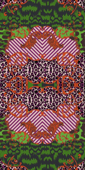 439475-欧式花纹 豹纹 线条组合