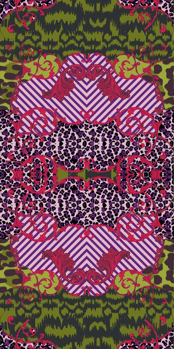 439476-欧式花纹 豹纹 线条组合