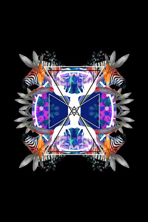 斑马头印花华亿平台图片