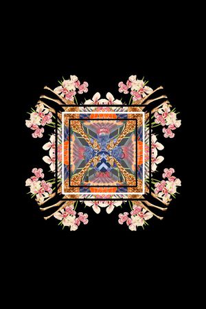 长颈鹿印花华亿平台图片