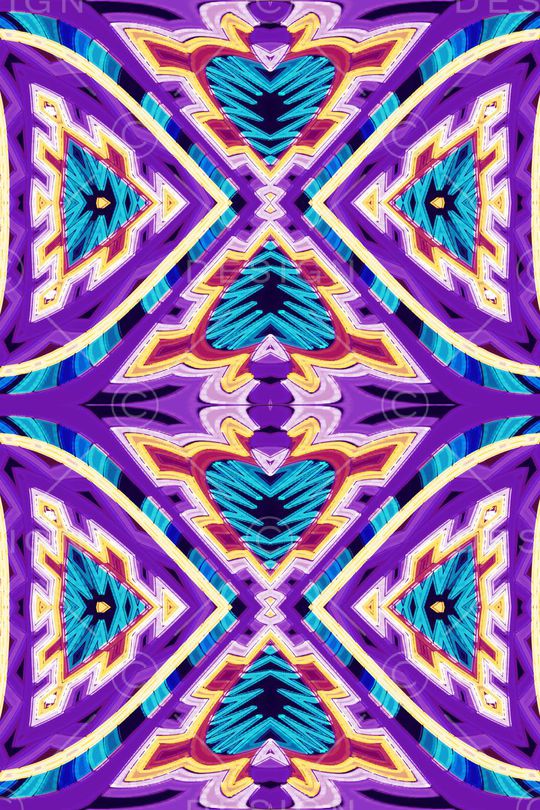 抽象 数码 立体 民族印花华亿平台图片