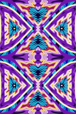 抽象 数码 立体 民族印花华亿平台图片