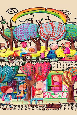 手绘印花华亿平台图片