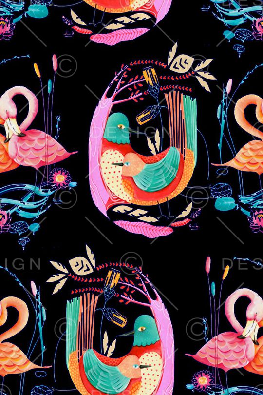 手绘印花华亿平台图片