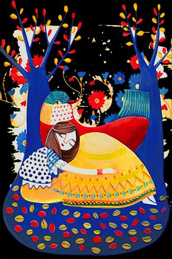 手绘印花华亿平台图片