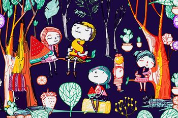 手绘印花华亿平台图片